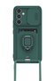 Samsung Galaxy A05S Compatible Case Zuma Silicone with Business Card Holder and Ring - Green - 2