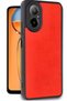 Realme 12 Lite Compatible Case Aras Leather Cover - Red - 2