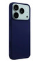 Apple iPhone 17 Pro Compatible Nano Velvet Silicone - Navy Blue - 3
