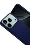 Apple iPhone 17 Pro Compatible Nano Velvet Silicone - Navy Blue - 2