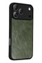 Apple iPhone 17 Pro Max Compatible Aras Leather Cover - Green - 3