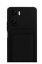 Poco F3 Compatible Case Kelvin Silicone with Business Card Holder - Black Bezoss - 2