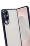 Samsung Galaxy S25 Compatible Edge Lens Silicone Case - Navy Blue - 3