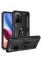 Xiaomi Poco F3 Compatible Case Sofia Silicone Cover with Ring - Black - 2