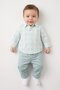 Toddlers Boy 2 Pcs Checkered Long Sleeve Shirt And Bottom Set, Multicolor