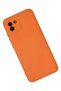 Samsung Galaxy A03 Compatible Case Nano Velvet Silicone - Orange Bezoss - 3