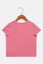 Toddlers Girl Graphic Print Short Sleeve Top, Pink - 2