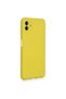 Samsung Galaxy A04 Compatible Case Nano Velvet Silicone - Yellow - 2