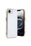 iPhone 16E Compatible Case Volet Silicone - White Bezoss - 2