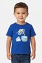 Toddlers Boy Graphic Print Short Sleeve T-Shirts, Blue