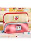 Checkered Fabric Washable Girls Boys Unisex Large Volume Multi-Compartment Large Size Children Student Cute Animal Fruit Patterned Primary School Middle School High School Pen Holder Pencil Case - 6