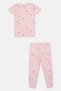 Toddlers Girl 2 Pieces Graphic Print Top And Pants Pyjama Set, Pink - 3