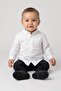 Baby Boys Plain Long Sleeve Shirt, White