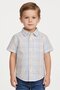 Toddlers Boy Checkered Short Sleeve Casual Shirt, Multicolor
