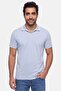 Men Regular Fit Short Sleeve Plain Polo Shirt, Light Blue