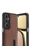 غطاء جلدي أنيق من سارا، متوافق مع هاتف Realme C65 - لون بني داكن من BEZOSS. - 2
