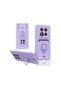 Redmi Note 14 Pro 4g Compatible Case Zuma Silicone with Business Card Holder and Ring - Lilac Bezoss - 3