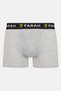 Men 3 Pcs Brand Logo Trunks, Multicolor - 6