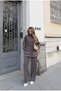 Women's Front Sleeves with Bead Embroidery Tansel Fabric Bambir Ceken Pant Suit - 7