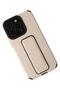Apple iPhone 13 Pro Compatible Case with Mega Stand Silicone - Gold - 2