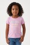 Kids Girl Graphic Print Short Sleeve T-Shirts, Lavender