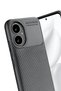 Honor 400 Compatible Case Auto Focus Carbon Cover - Gray - 3