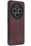 Xiaomi Redmi 14C Compatible Case Aras Leather Cover - Burgundy - 2