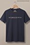 Men's Text Printed Flexible Navy Blue Loose T-Shirt - 5