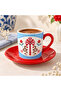Snake Patterned Turkish Coffee Cup for 2 People - 3