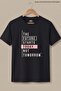 Men's the Future Text Printed Flexible Black T-Shirt - 5