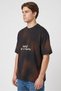 Men Relaxed Fit Embroidered Short Sleeve T-Shirt, Black - 3