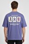 Zoox Men Crew Neck Embroidered Short Sleeve T-Shirt, Dusty Blue - 4