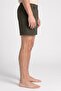 Men Solid Board Shorts, Olive - 3