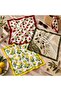 3-Piece Fruit Patterned Women's Bandana Scarf Set – Cherry, Lemon and Olive Patterned 50X50 Square Scarf