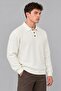 Oversize Buttoned Collar Knitted Sweater Dp 17501_10063 - 4