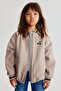 Felted baseball jacket
