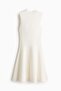 Knitted flared-skirt dress