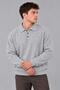 Oversize Buttoned Collar Knitted Sweater Dp 17501_10063 - 3