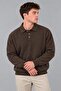 Oversize Buttoned Collar Knitted Sweater Dp 17501_10063 - 3
