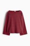 Long-sleeved boat-neck top - 5
