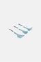 3 Pieces Nylon Kitchen Utensil Set, Sage Blue - 2