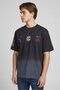 Strt Men Crew Neck Short Sleeve Graphic Print T-Shirt, Black - 3