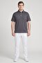Men Athletic Fit Short Sleeve Golf Polo Shirt, Grey - 2