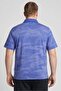 Men Loose Fit Short Sleeves Camouflage Golf Polo Shirt, Blue - 4