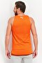 Men Sportswear Fit Sleeveless Reversible Training Tank, Orange - 4