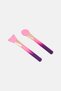 2 Pieces Silicone Facial Mask Brushes, Multicolor - 3