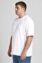 Men Crew Neck Short Sleeve Brand Logo T-Shirt, White - 3