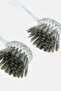 2 Piece Round Dish Brush With Handle, Transparent - 3