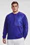 Men Fitted Fit Long Sleeve Outdoor T-Shirt, Blue