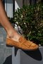 Trela Women's Taba Genuine Suede Tassel Detail Loafer Shoes - 5